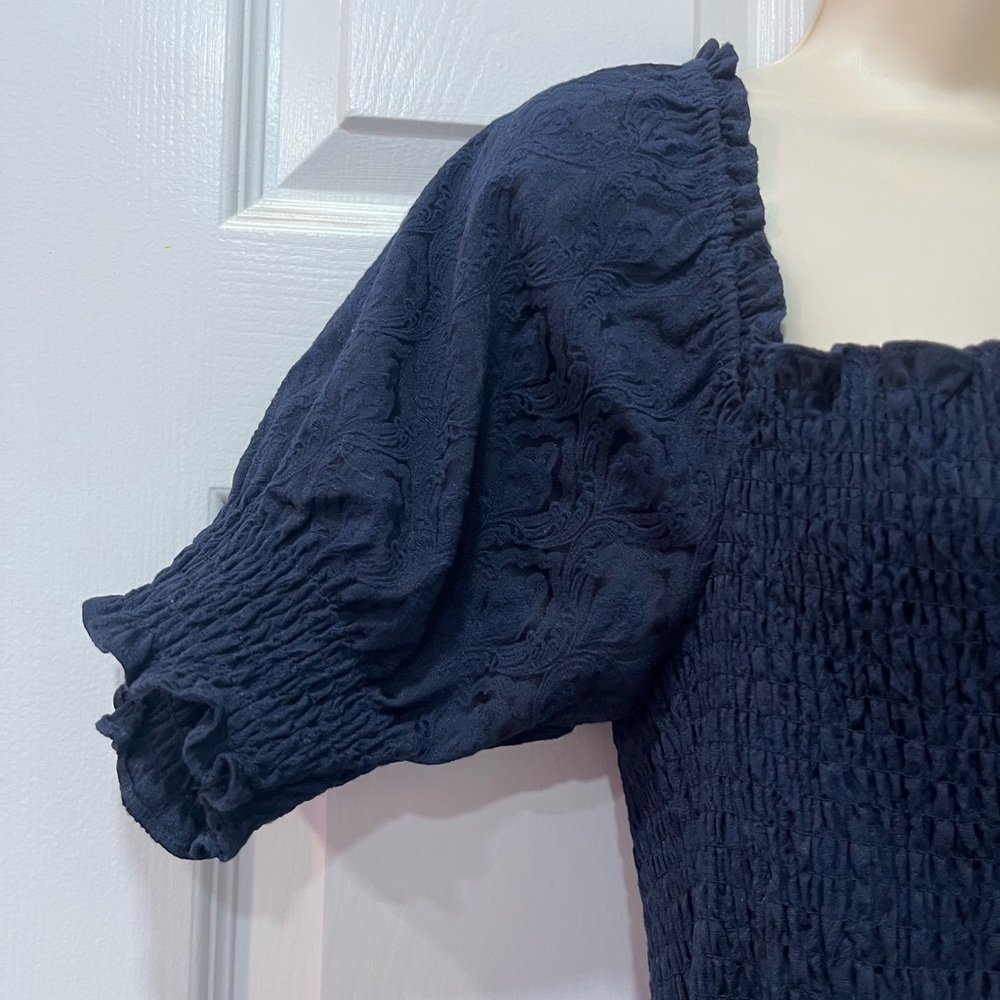 Hill House Nap Mini Dress in Athena in Navy Brocade-Limited Edition-Size M - EUC - Picture 5 of 12
